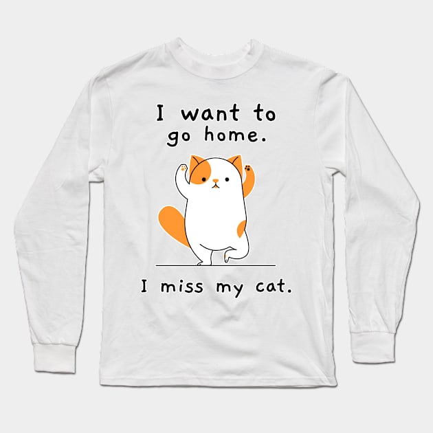 i miss my cat Long Sleeve T-Shirt by hunnydoll